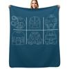 Bionicle Great Masks of Power Throw Blanket Lightweight Warm Blanket for Travel Camping