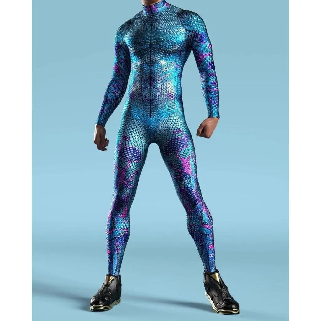 

3D цифровая печать сценические костюмы для взрослых Хэллоуин мероприятия карнавал тематическая вечеринка косплей костюм ролевые игры комбинезон Adults S