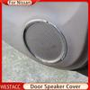 ABS Chrome Door Stereo Speaker Ring Cover for Nissan Sunny Versa 2011 2012 2013 2014 2015 2016 Speaker Trim Sticker