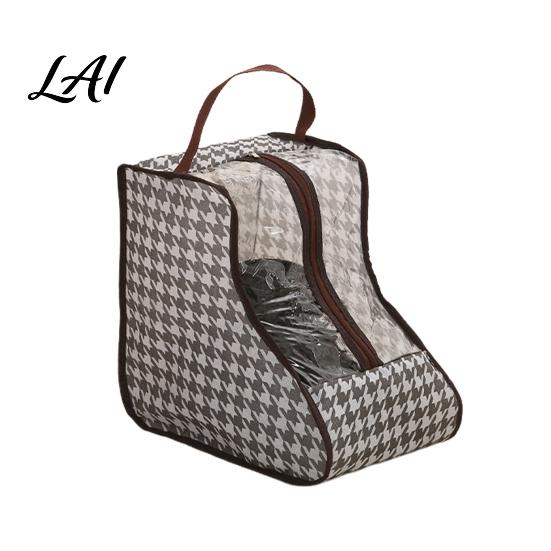 Travel Boot Organizer Boots Storage Bag with Zipper And Handle Portable Transparent PVC Dust Visible Footwear Protector Proof Organizer Dust-proof
