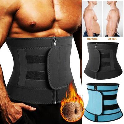 Uomo Body Shaper Cintura dimagrante Allenamento Trimmer Shapewear Vita Trainer Cincher Cinghie modellanti Palestra Attrezzatura per il fitness Cintura sportiva Sauna Bruciatore di sudore