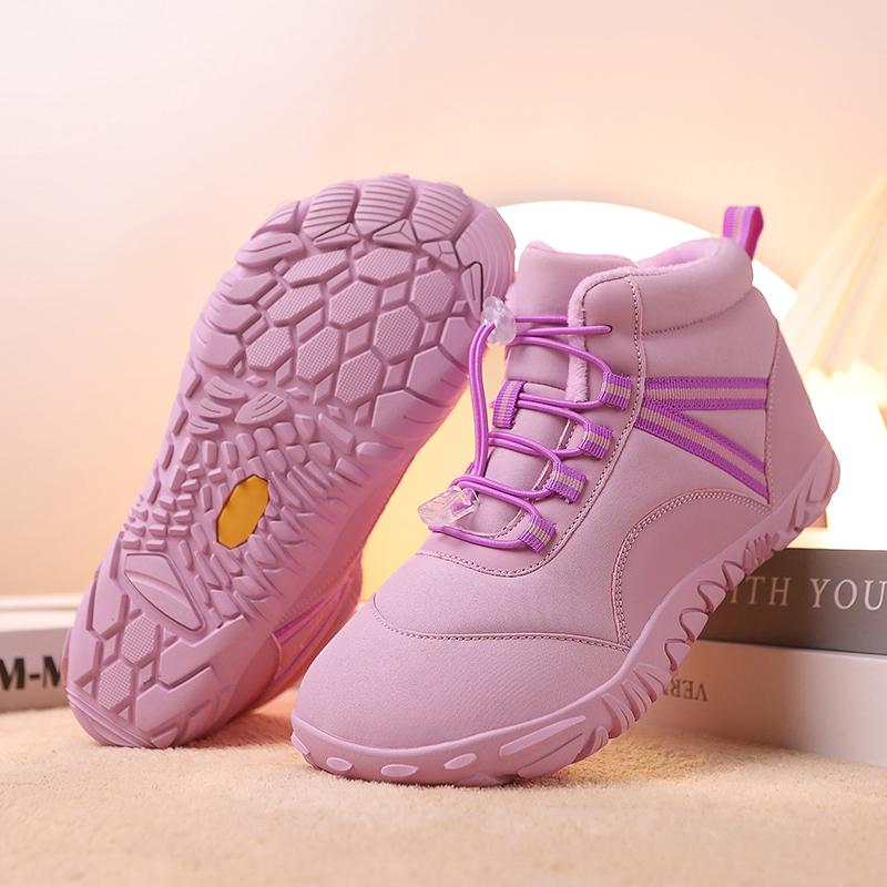 New Men Women Waterproof Barefoot Hiking Shoes Winter Warm Snow Boots Men Plush Sneakers Outdoor Trekking Climbing Boots