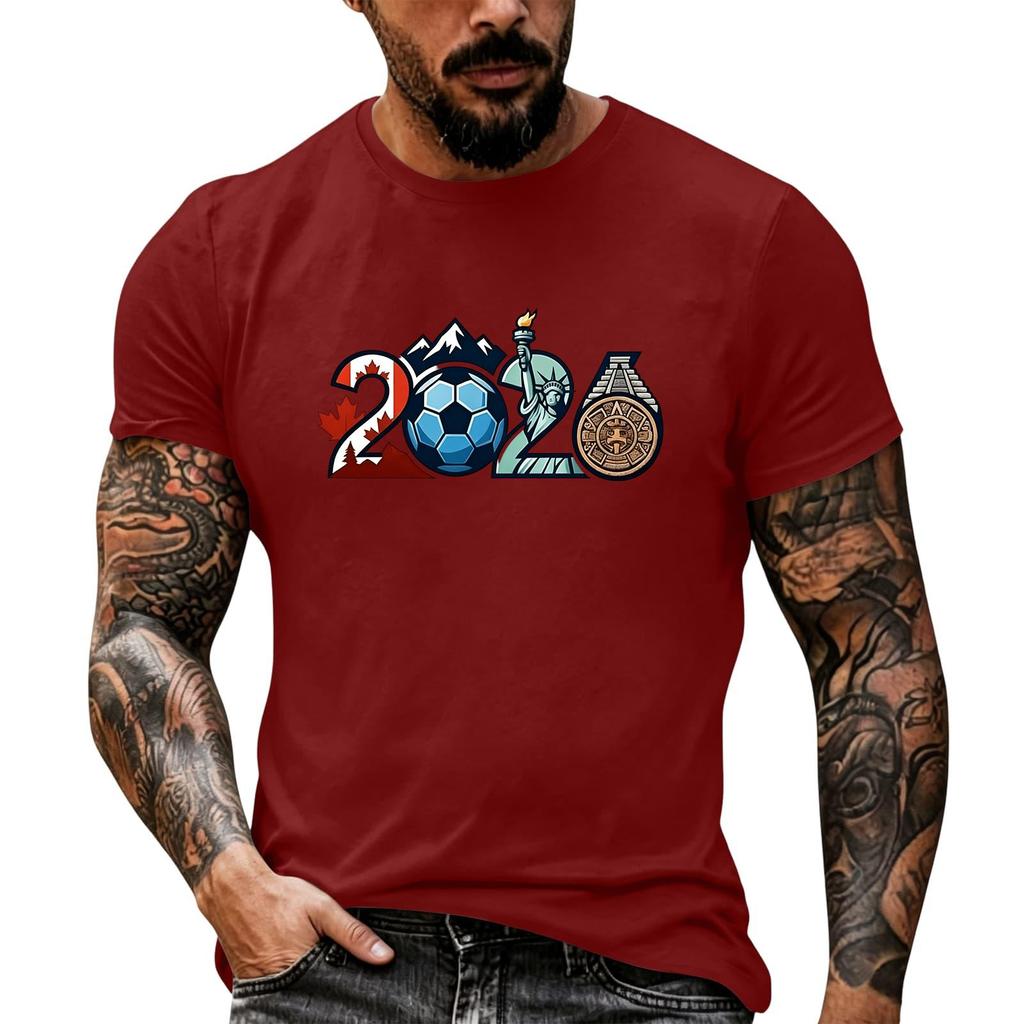 Men’s Basic Crew Neck Short Sleeve T Shirt with Theme Print Casual Oversized Tshirts for Men Big and Tall Shirts for Men Workout Shirts for Men
