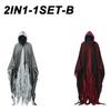 Halloween Cloak Witch Cloak Grim Reaper Costume Cloak Haunted House Costume Dress Up Horror Trick Costume Props