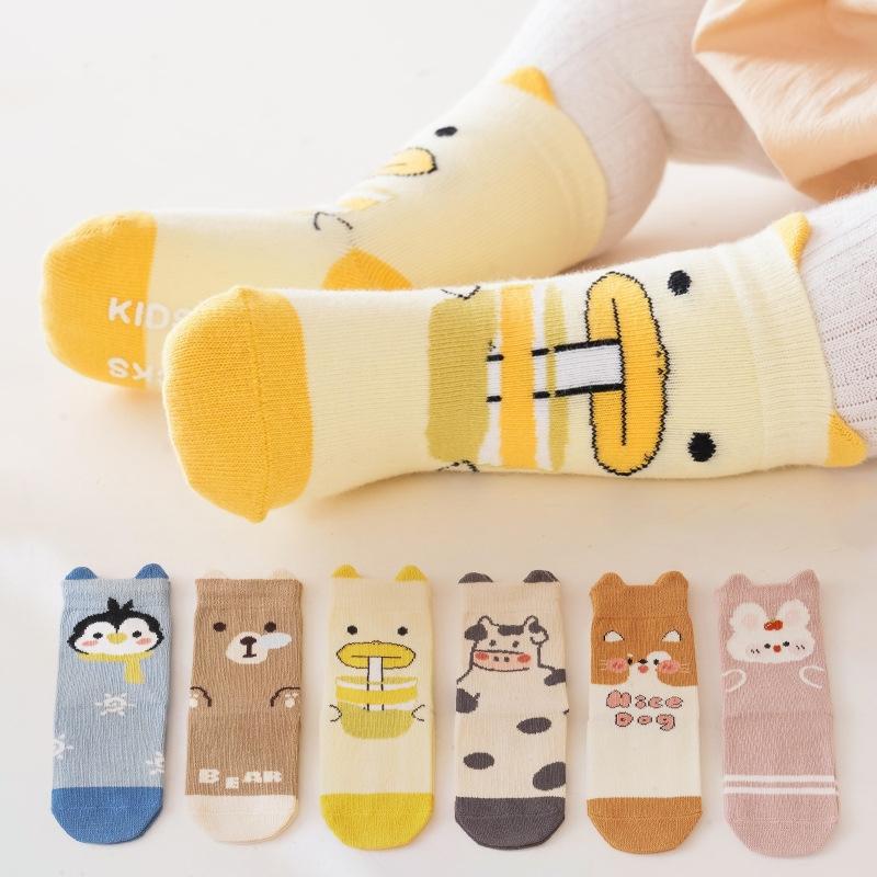 Baby Socks Girls Boys Candy Colors Socks Newborn Accessories Kids Toddlers Gift Infant Children Cartoon Animal Socks Clothes