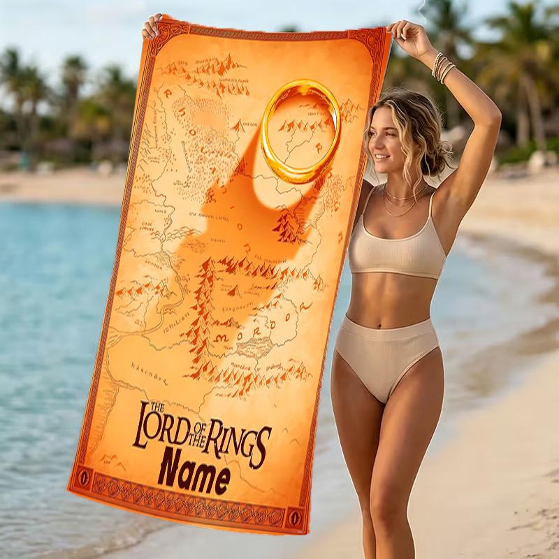 Customizable Personalized Beach Towels The Fellowship of the Ring Themed designs.Suitable for the Beach, Yoga, Sports;ideal As Beach Accessories