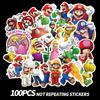 Super Mario 100pcs Bros Princess Kawaii Notes Stickers Laptop Waterproof Bikes