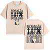 Rosalia LUX Tour Album 2026 T-Shirts Unisex Damenbekleidung Lässiges Baumwoll Oversized T-Shirt Mode Harajuku Kurzarm T-Shirts