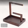 2tier hardwood Wood Jewelry Organizer, Necklace Display Stand, Desktop Tray Dark Brown