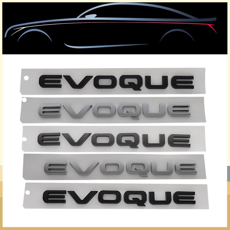 3D Premium EVOQUE Letters for P250 P300 Styling Accessories Car Engine Hood Fender Trunk Tail Rear Decal Emblem Badge Sticker