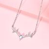 A Deer Has Your Necklace for Girls, High-end Elk Pendant, Fashion Ins Niche Versatile Neck Chain