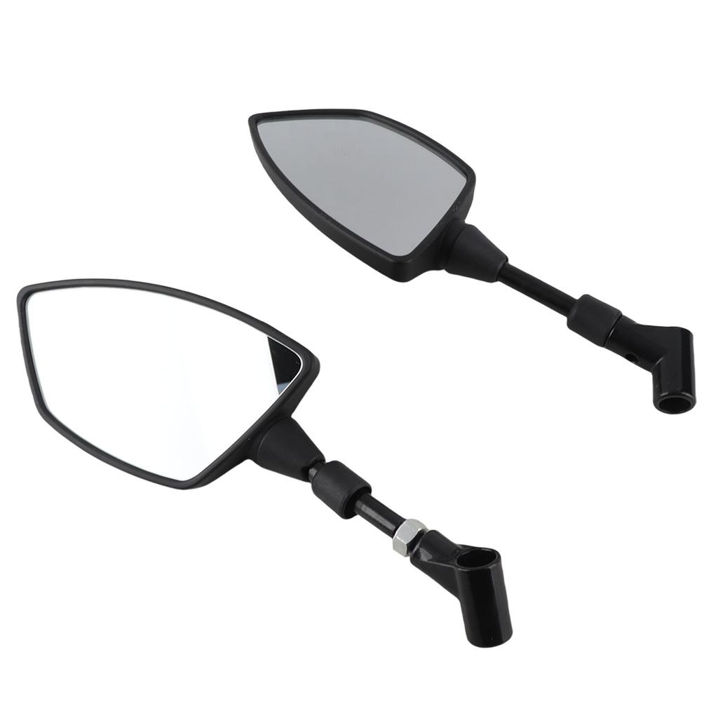 1 Pair Rearview Side Mirrors 360 Degree Rotation for Motocycle Scooter ATV Dirt Bike 0.3in 0.4in Mounting