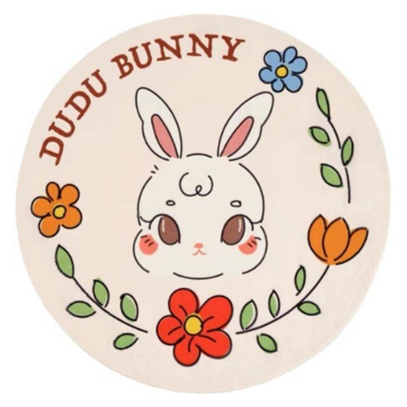 Bedroom Carpet Plush Cartoon Decoration Girl Room Bed Blanket Cloakroom Living Room Thick Imitation Cashmere Round Mat