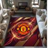Tappeto in Flanella Stampato Manchester United Antiscivolo Morbido Poliestere Tappeto per Pavimento Tappetino Decorativo per Interni per Camera da Letto Soggiorno Divano