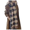 Women's Autumn Winter Sweet Scarf Korean Style Plaid Small Love Pattern Christmas Warm Vintage Warm Scarf EMA