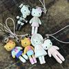 Long Legged s Phone Chain s Long Leg Hellokitty Cartoon Keyring Creative Bag Pendant Keychain on The Phone Gift
