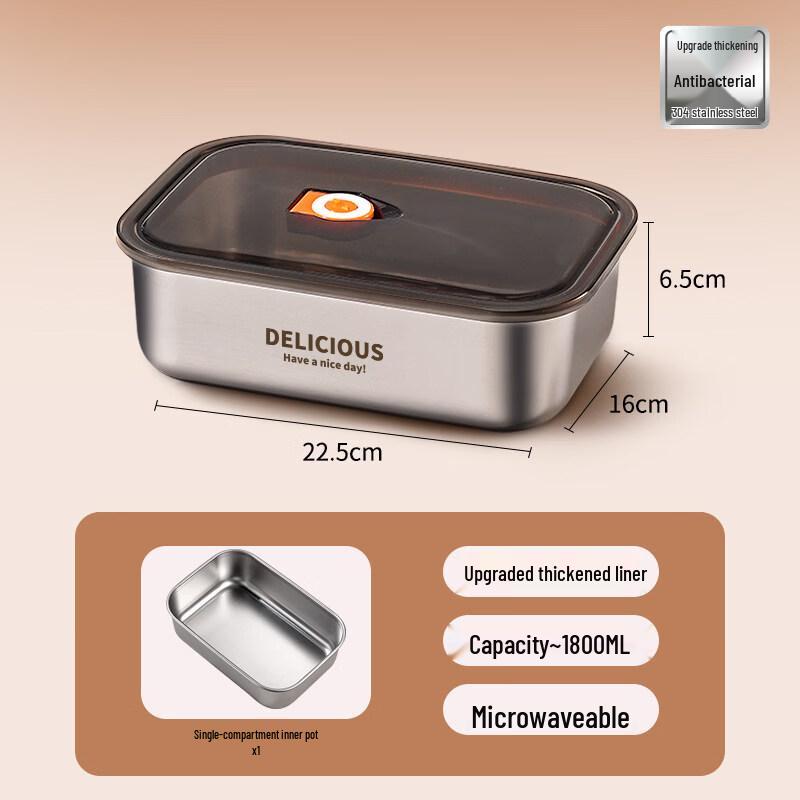 ZISIZ Stainless Steel Insulated Lunch Box