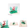Exquisite 3D-Grußkarte mit Weihnachts-Hirsch-Design, ideal für Geburtstage und Partys