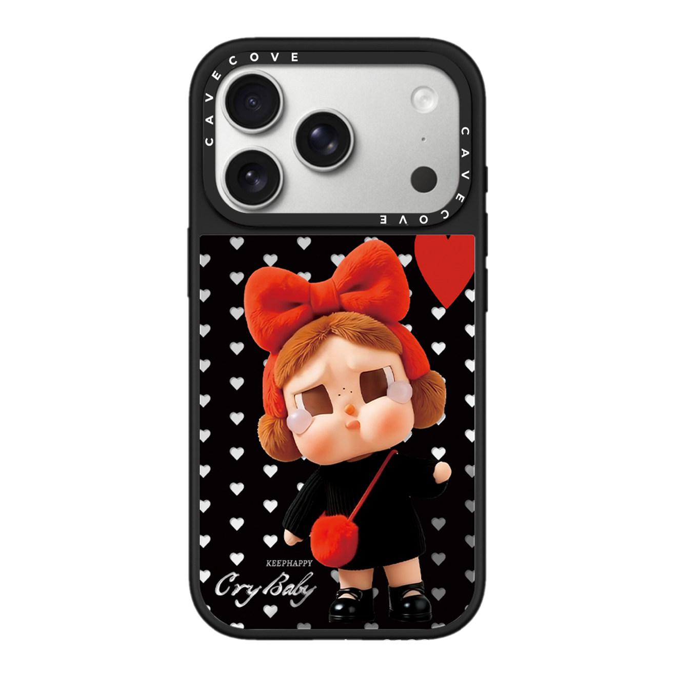 

Heart Doll Red Bow Phone Case - Fits iPhone 13/15/16/17 Pro Max, Drop-Proof, Trendy Design with Mirror Effect iPhone 12 Pro Max