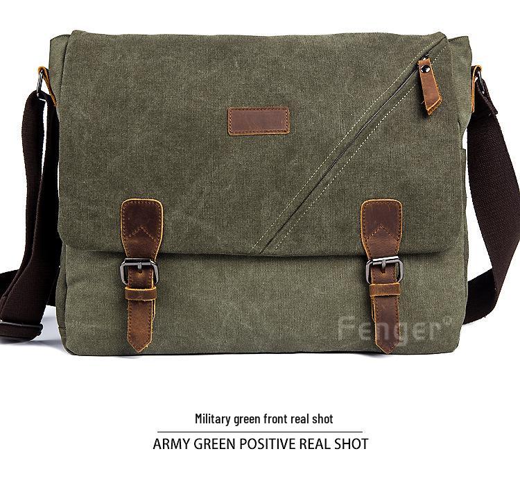 Canvas Crossbody Unisex Travel Tote & Messenger Bag
