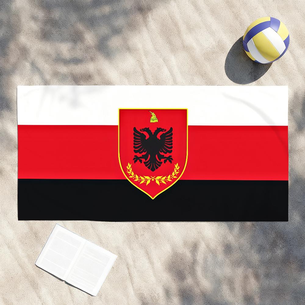 Albania Nation Towel Shower Sauna Travel Spa Quick Dry Gym Accessories Soft Large Beach Towels