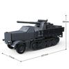 726pcs  WW2 Army Military Soldiers German 88 MM Flak Transport Vehicle Model Assemble Building Blocks Bricks Children's Toys