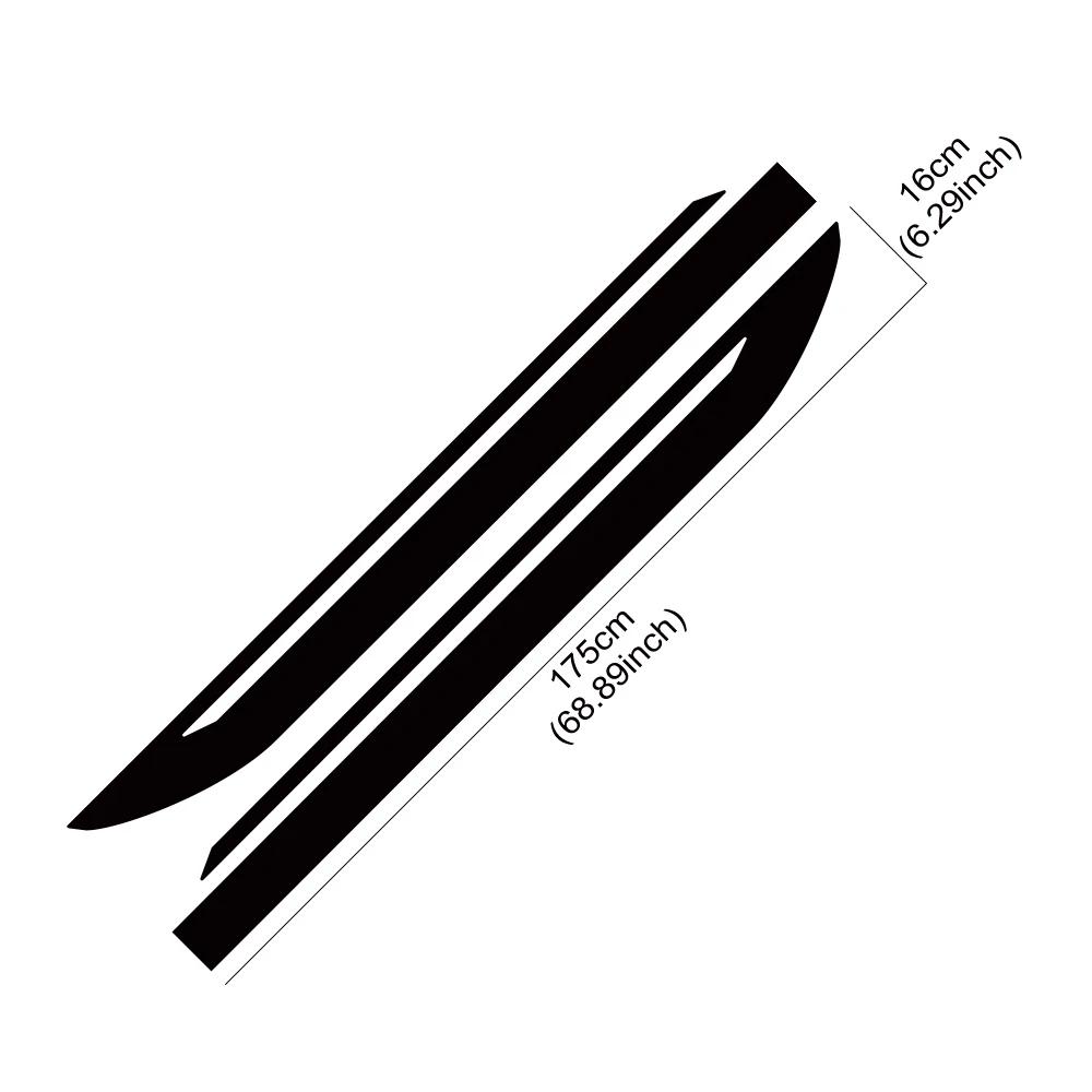 2PCS Car Side Door Body Stickers Racing Stripe Style  Vinyl Decals For Subaru BRZ STI Toyota 86 GT86 GR86 Car Decor Accessories