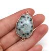 1Pc Faceted Water Drop Natural Stone Connector Pendant 22×38mm Golden Zinc Alloy Bezel Wrapped Double Loops Gemstone Link Charm For DIY Jewelry Making