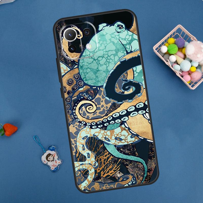 Marine Life Ocean Octopus Case For POCO F5 X3 X5 Pro X4 F4 GT C40 M5s F3 Cover For Xiaomi 13 12 Lite 12T 11T Pro 12X