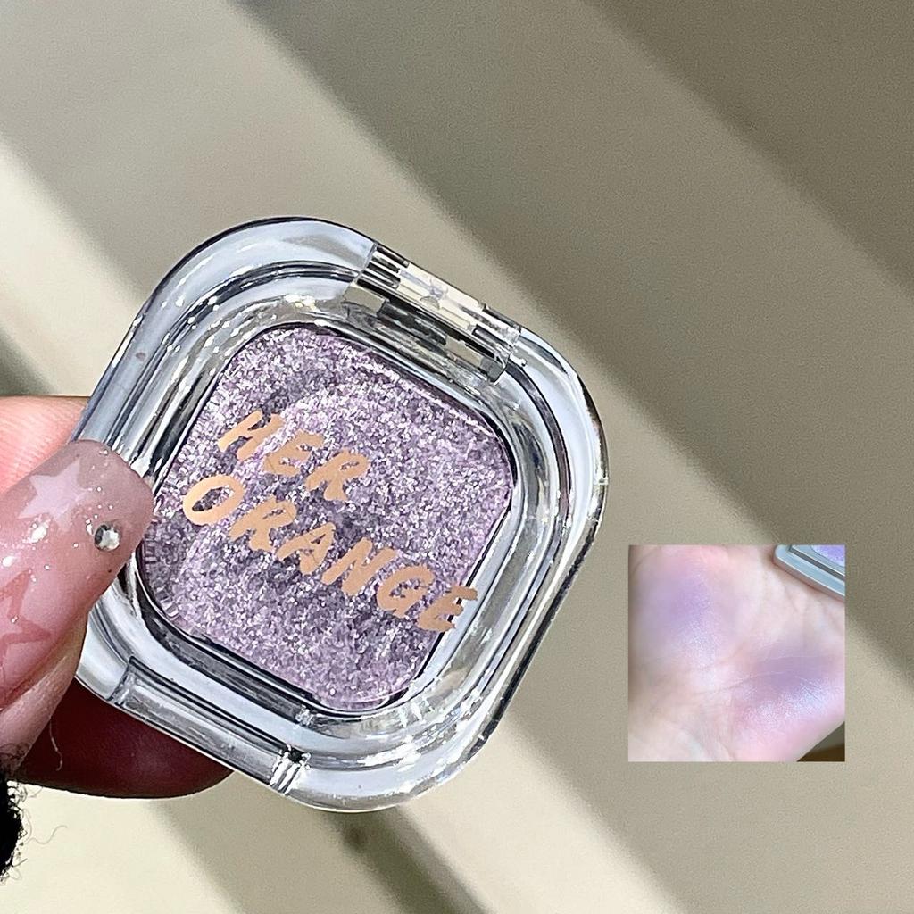 HERORANGE Monochrome Eyeshadow Palette Glitter Glowing Charm Pearlescent Explosion Polarized Brightening Silkworm Highlight
