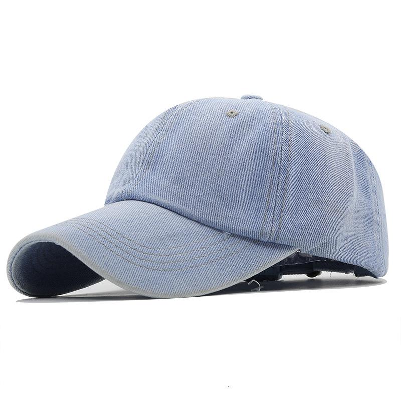 Hat old washed denim cap women's summer versatile baseball cap ins tide student visor
