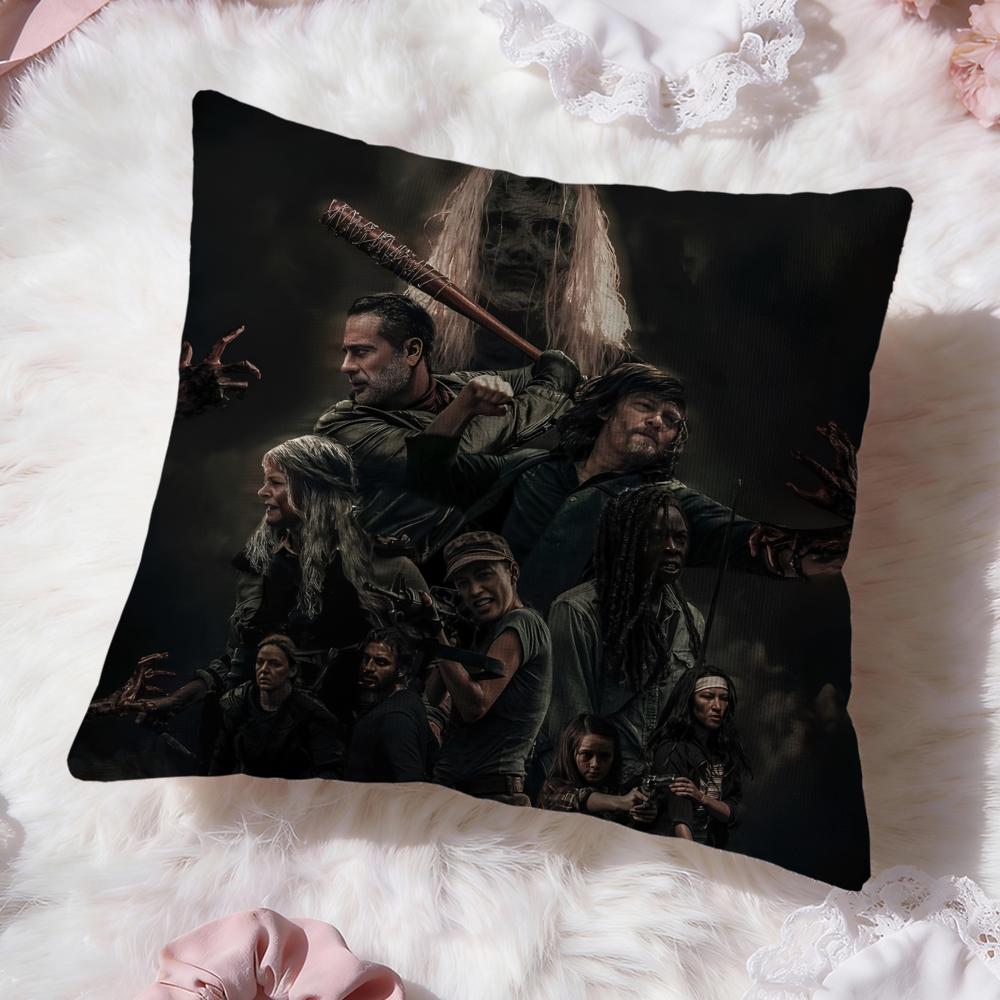 The W-walking dead Cushion Cover Premium Comfort Reversible Pillow Cove -Two in One Design for Any Room & Car Interior