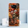 Halloween Fall Art Witch Cat Phone Case For Xiaomi Poco F7 Ultra X5 X6 X7 Pro M7 Redmi 15C 15 13C 13 12C 12 10C 10 10A 9 9C 9A 9