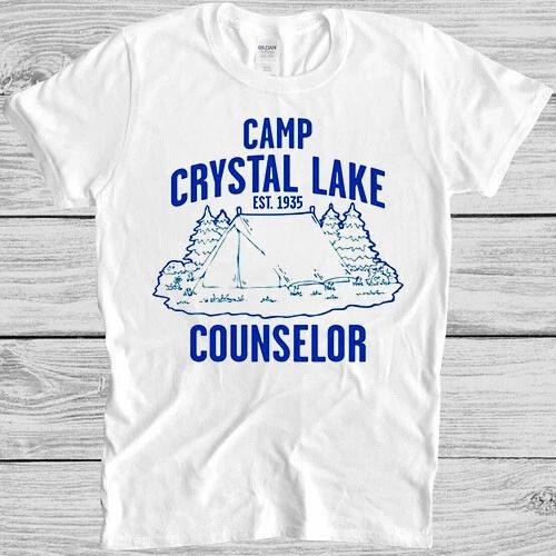 Camp Crystal Lake T Shirt 2508 Funny Cool Gift Tee L