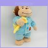 Pelúcia do Curious George Macaco Pelúcia Macia Animal de Pelúcia Para Decoração de Quarto de Crianças
