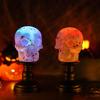 Halloween Lamp Decoration Light-up Black Cat On Pumpkin Statue Spooky Eyeball/Skull/Pumpkin Candle Holder with LED Light for Halloween Tabletop Decor