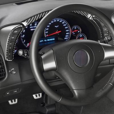 Real Carbon Fiber Car Dashboard Panel Cover Trim For 2005-13 Chevrolet Corvette C6