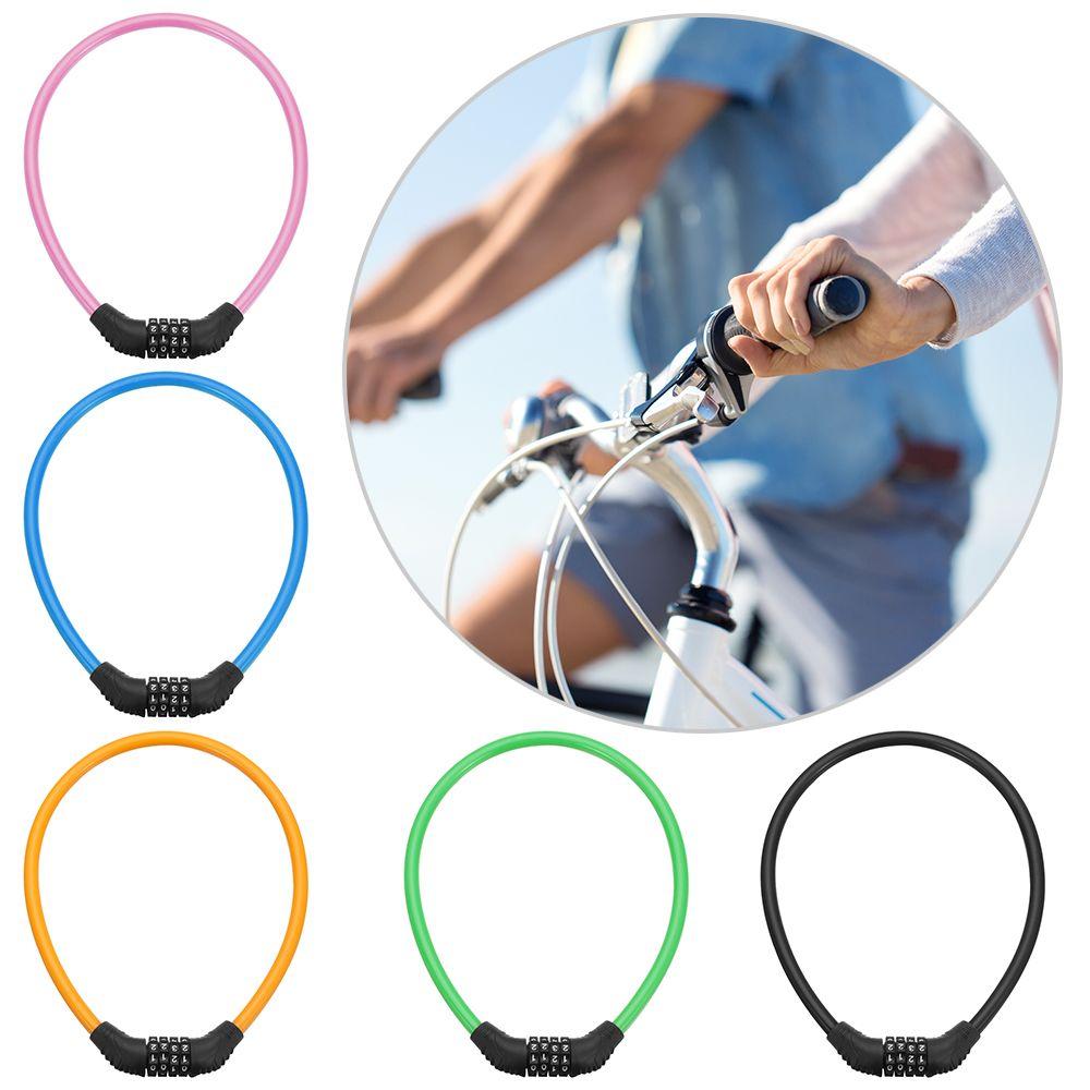 Accessoires de vélo Câble Chaîne Sécurité Vélo Cadenas Numéro de Combinaison Antivol Vélo Mot de Passe à 4 Chiffres
