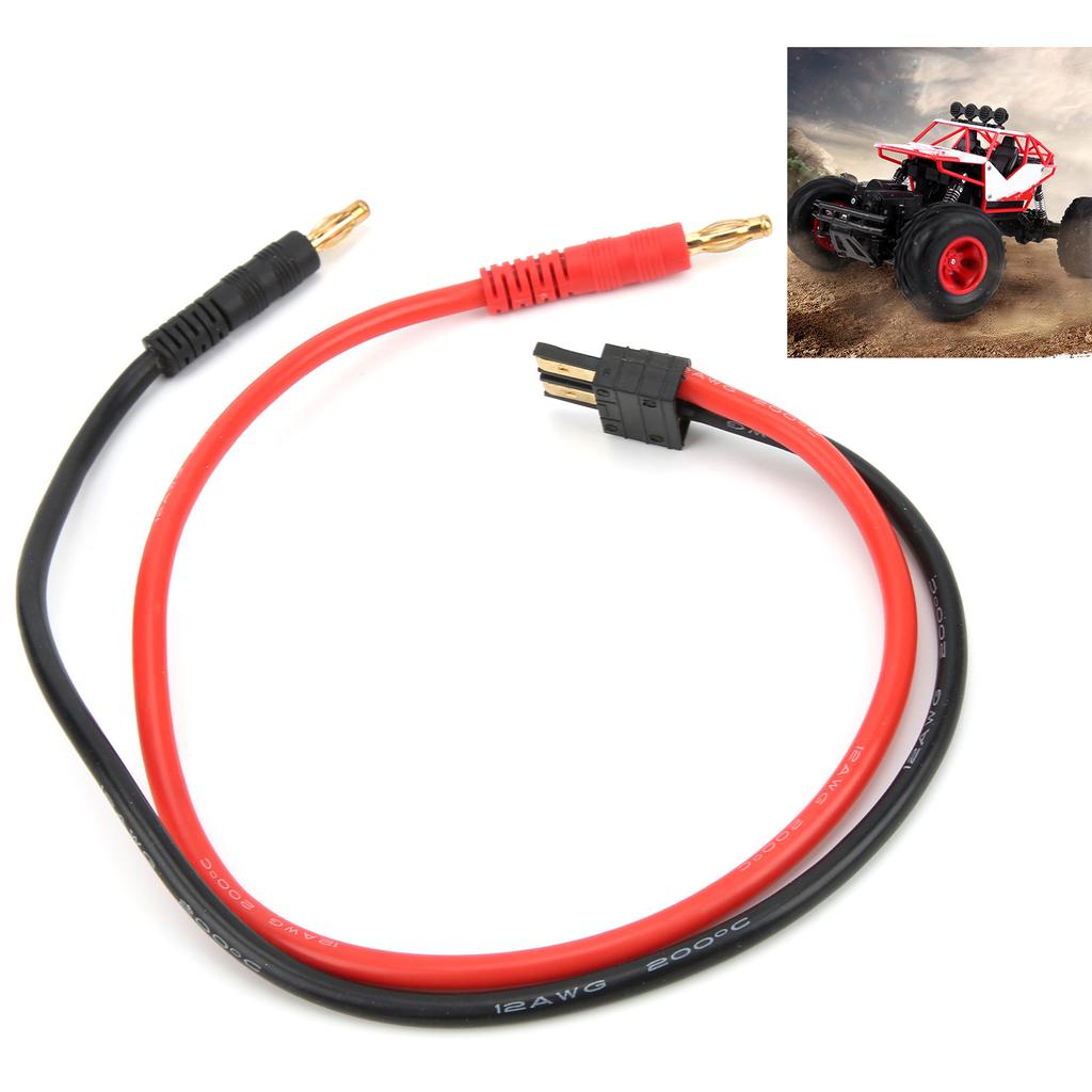4mm Banana Head 12AWG Silicone Wire for TRX Plug Connection Line B6 Battery Charging Cable