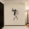 Wandkunst Tanzendes Paar Metallskulptur Innendekoration