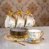 Ceramic Coffee Set With Phnom Penh Coffee Cup Light Luxury Afternoon Teacup Household High-Value Flower Teacup