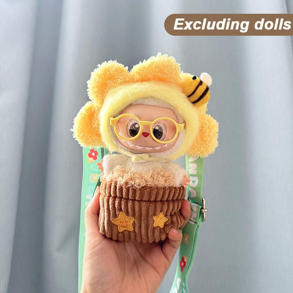 For Labubu Doll Clothes Fashion Clothes Doll Potting Clothes Color Match Bags Dolls Accessories Cute Decoration Little Clothes