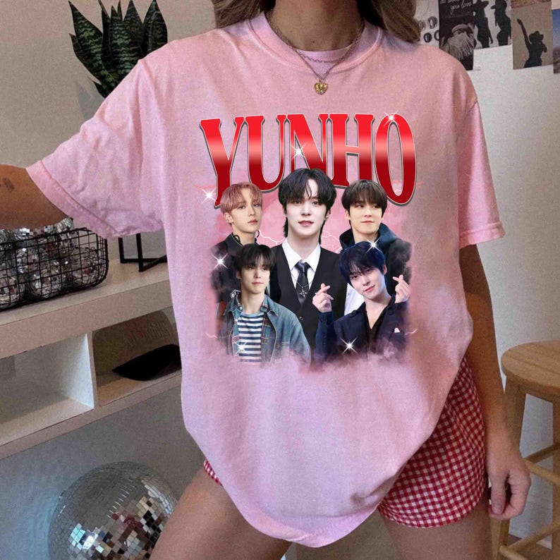 Yunho Ateez Vintage 90er Retro Shirt, Kpop Grafik Shirt, Ateez 2026 Welttournee in Your Fantasy Shirt, Ateez Golden Hour Shirt, Ateez Shirt