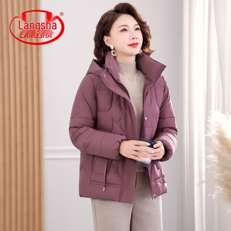 LangSha Women s Hooded Padded Jacket 3XL