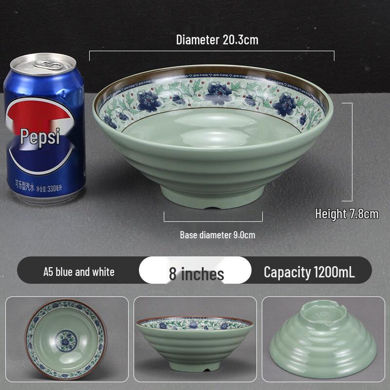 Chinese Style Thickened Melamine Noodle Bowl