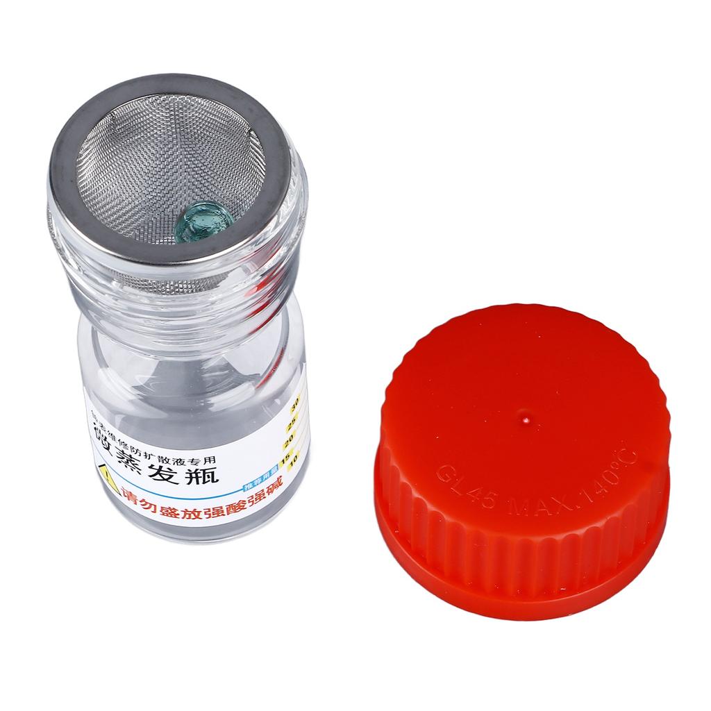 7066 8981   Verdampferflasche Schmaler Flaschenhals Flüssigkeitsverteilung Verflüchtigungsschutz Uhrenreparaturwerkzeug für Uhrwerkkomponenten