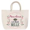 Beach Bag - PLANETEE - Marie-Annick - Rope Handle - Large Size - Personalized Message