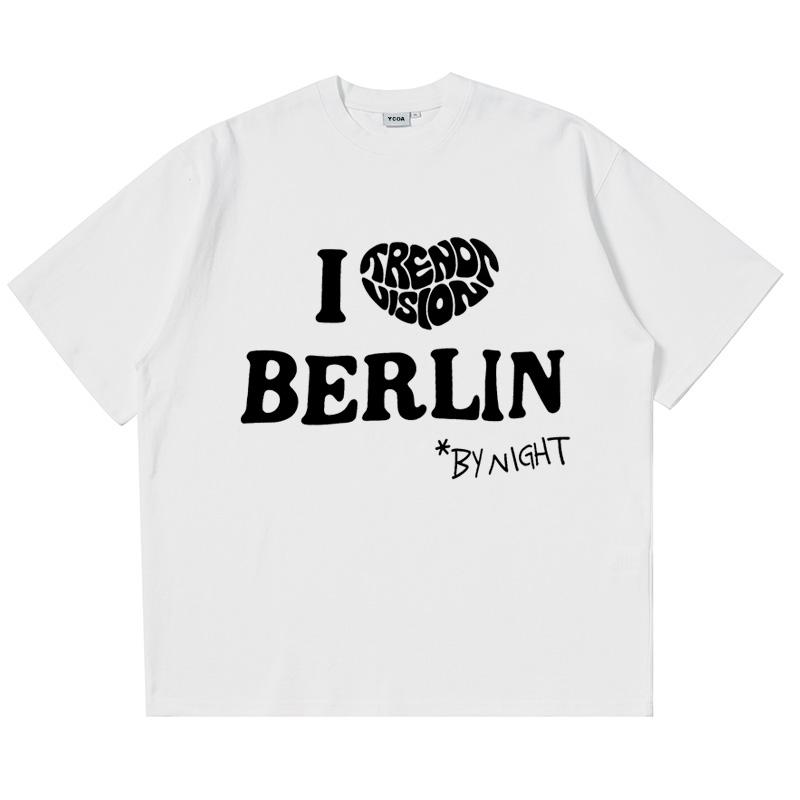 

Unisex s T-Shirt Cotton Letter Oversized Short Sleeve Graphic Tee Korean Fashion Y2k Streetwear Vintage Harajuku Aesthetic Clothing S