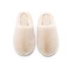 Women's Waterproof Non-Slip Short Plush Cotton Slippers - Thick Sole, Solid Color, Indoor/Outdoor