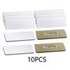 10pcs/set Pins ID Name Badge DIY Sublimation Name Tag Simple Blank Wooden Brooch  Students
